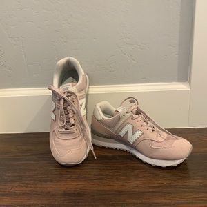 Blush New Balance Classic 574 Sneakers